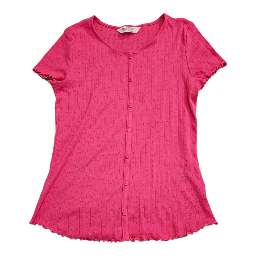 H&M Pink Size 20 Short Sleeve Button Up Shirt